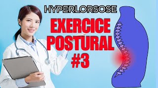 HYPERLORDOSE LOMBAIRE  EXERCICE POSTURAL 3 [upl. by Budge]