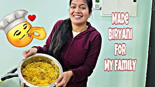 Biryani making challenge 💁🏻‍♀️aurrr gharwalo ka reaction😄 [upl. by Sivrat]