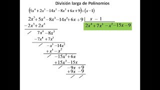 División larga de polinomios [upl. by Pincas]