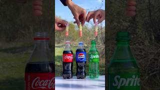 “Who Will Rise Higher Cola and Fanta vs Pepsi vs Mentos”😱 cokevsmentos experiment [upl. by Noiztneb]