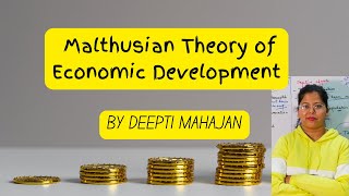 Malthusian theory of population  Deepti Mahajan [upl. by Drake]