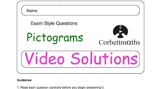 Pictograms Answers  Corbettmaths [upl. by Fulvi]