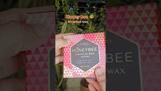 honey bee stripless wax at home waxing wax skincareroutine skincare asmr honeybee [upl. by Suilienroc722]