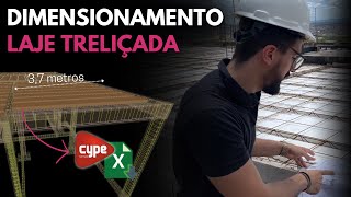 DIMENSIONAMENTO LAJE TRELIÇADA NA PRÁTICA SOFTWARE  PLANILHA [upl. by Lyudmila]