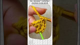 How to crochet increases in single crochet Crochet for beginners [upl. by Lemej]