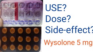 wysolone 5mgPrednisolone 5mguseDOSESideeffect [upl. by Jerold336]