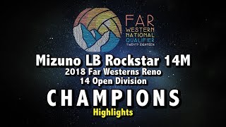 2018 Far Westerns 14 Open MizLB14M Champions Highlights [upl. by Laurens]