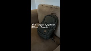 Fjallraven Raven 20L  IMPRESSIVE Minimal Everyday Bag [upl. by Ttirrem]