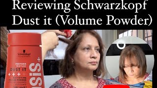 Schwarzkopf Dust it Mattifying Volume Powder ✅👍 review hair hairstyle volumehair hairtutorial [upl. by Williams164]