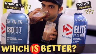 Dymatize ISO 100 vs Dymatize Elite  Is Hydrolyzed Whey Protein Better   Thuglife Mallu Fitness [upl. by Idnib]