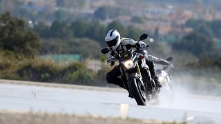 Motorcycle on a wet racetrack  Dunlop RoadSmart III [upl. by Litton]