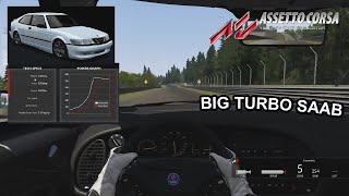 539HP SAAB 93 Aero Viggen Assetto Corsa Mod [upl. by Tallu]