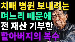 재산 노리는 며느리 때문에 몰래 전 재산 기부해버린 할아버지의 복수ㅣ오디오북ㅣ삶의 지혜ㅣ치매예방 [upl. by Khudari]