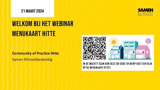 Webinar De vernieuwde Menukaart hitte [upl. by Madalena]