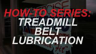 How to lubricate your treadmill belt [upl. by Gibson159]