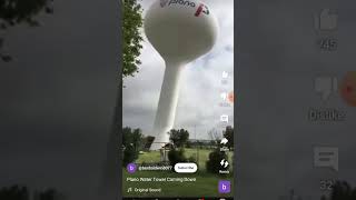 plano water tower coming down [upl. by Syst]