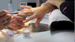 Acryl nagels opvullen French Manicure [upl. by Avram]