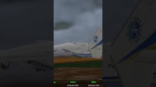 An 225 OVERWEIGHT TAKEOFF aviation foryou shorts RFS [upl. by Ahsratan]