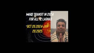 Mars Transit In Cancer 2024 For All 12 Ascendents [upl. by Ettenowtna712]