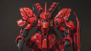 GUNPLA TUTORIAL  How to Make RG Sazabi Looks Amazing Without Using Airbrush [upl. by Turnheim]