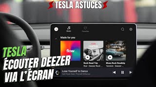 Ecouter Deezer sur lécran de sa Tesla [upl. by Hachmann]