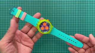 Swatch  Neon Wave  Unboxing [upl. by Nerrot652]