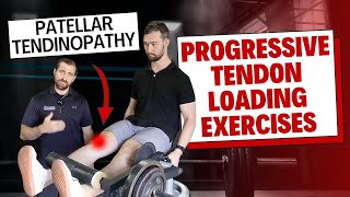 4 Steps to Success Patellar Tendinopathy Treatment Progressive Tendon Loading [upl. by Llirred963]