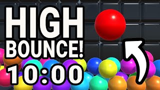 3D Bouncy Balls  10 Minute Visual Countdown Timer [upl. by Davey]