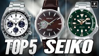 🔥 Top 5 Mejores Relojes Seiko 🚀 ¡Los Más Deseados del Año [upl. by Pfeffer522]