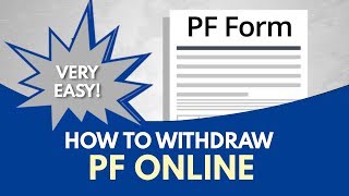 How To Withdraw PF Online  Online PF Withdrawal [upl. by Retsila]