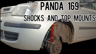 Fiat Panda 169  Shock And Top Mounts Replacement [upl. by Trevar]