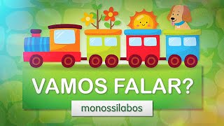 Vamos falar Compilação de 30 minutos de palavras simples monossílabos [upl. by Avenej]