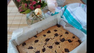 Blondie With Chocolate Chips  Blondie Chocolate Chip Brownies  How To Make Blonde Brownies Recipe [upl. by Anyt]