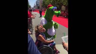 Phillies Phanatic red carpet all star game 2016 [upl. by Demaggio]