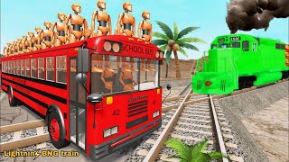 TRANSPORTING PIXAR CARS amp FRUITS WITH COLORED amp JOHN DEERE vs CLAAS vs TRACTORS  BeamNGdrive 962 [upl. by Ayekim]