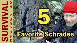 Favorite Knives From Schrade  Survival Gear [upl. by Saimon568]