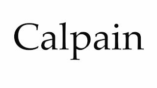 How to Pronounce Calpain [upl. by Kip]