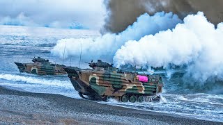 Korean Amphibious Assault Vehicles KAAV Landing Operation [upl. by Cassandry]