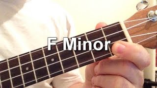 How to play F Minor chord on the ukulele [upl. by Marilla]