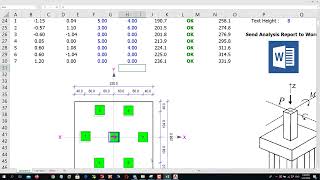 Pile Caps design in EXCEL VBA and export drawing to AutoCAD [upl. by Cadal]