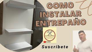 â€œCOMO INSTALAR ENTREPAÃ‘O FLOTANTE PARA BAÃ‘O TRUCOS DE CARPINTERÃAðŸ¤©â€ [upl. by Labina952]