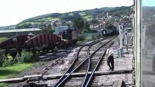 Steam Train journey from Minehead to Bishops Lydeard Somerset UK [upl. by Leftwich]