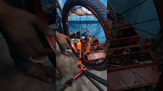 Shimano Hydraulic Disc Brakes Rotor Rt56 Installation cycle shimano shortvideo [upl. by Hepsoj]