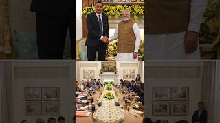 PM Modi Jamaican PM Holness hold bilateral and delegation level talks in New Delhi  shorts [upl. by Croft345]