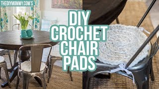 DIY Chunky Crochet Chair Pad Tutorial [upl. by Ynottirb281]