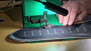 Custom Vegetable Tan Leather Guitar StrapSewing Guitar Straps On My Machine Pt4 Ep88 🎸🔥 [upl. by Fedak]