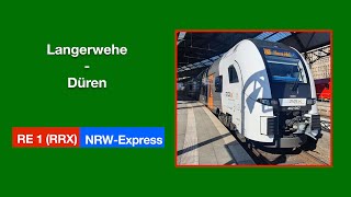 Langerwehe  Düren  RE1 RRX NRWExpress [upl. by Dru]