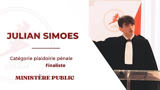 Julian SIMOES  Finale Lysias Sceaux 2023  Plaidoirie Pénale [upl. by Yrruc]