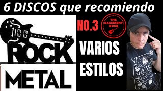 ALBUMES de ROCK y METAL que recomiendo  VARIOS ESTILOS y épocas Episodio 3 6 DISCOS [upl. by Eleon72]