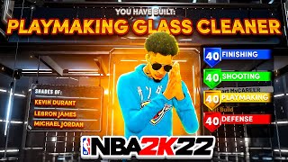 BEST PLAYMAKING GLASS CLEANER BUILD NBA 2K22 NEW SPEEDBOOSTING CENTER BUILD NBA2K22 BEST ISO BUILD [upl. by Rebliw212]